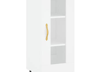 Szafka biała 345x34x90 cm materiał drewnopochodny WM-828772