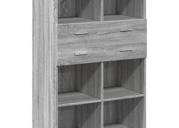 Wysoka szafka szary dąb sonoma 80x425x124 cm WM-3281390