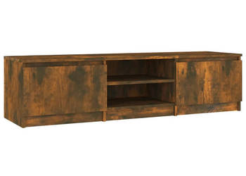 Szafka pod TV przydymiony dąb 140x40x355 cm WM-815357