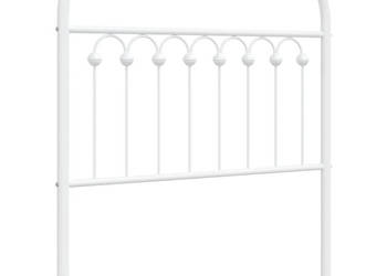 Metalowe wezgłowie białe 90 cm WM-376677