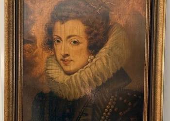 Portret portret Elżbiety Burbon, królowej Hiszpanii,Rubensa