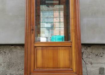 * Fancuska witrynka stylizowana, drewniana, podświetlana* transp