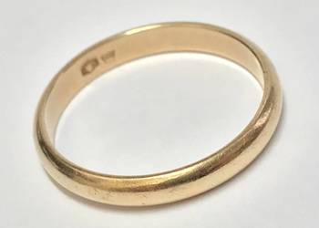 Złota OBRĄCZKA damska 585 14K WARMET KLASYCZNA r14