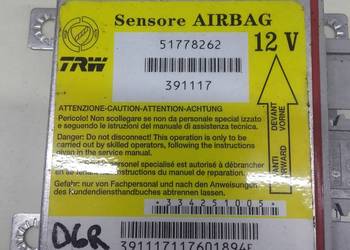Fiat Panda II sensor airbag moduł poduszek 51778262
