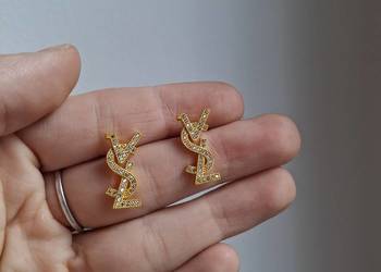 Kolczyki złote diamenciki