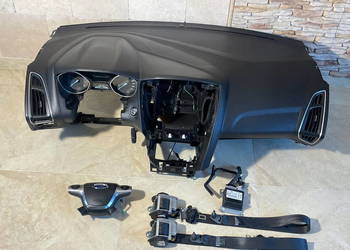 FORD FOCUS MK3 DESKA KONSOLA PODUSZKI PASY DEMONTAŻ