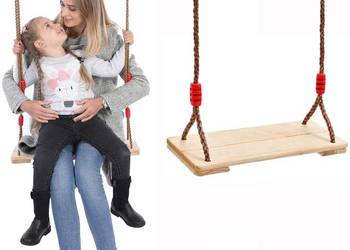 huśtawka z litego drewna KID LAND