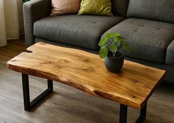 stolik kawowy dębowy loft konstrukcja mal. PROSZKOWO