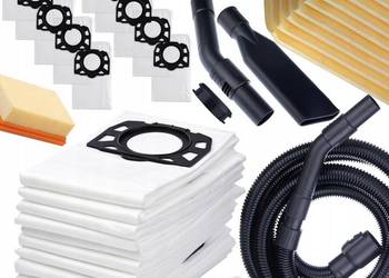 Zestaw 10 Worków + Filtr do Odkurzacza – do Kärcher WD4–WD6 | Wąż 4m