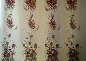 Nowy komplet zasłon gotowych do powieszenia 232x145 cm kwiat