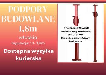 Podpora budowlana 1,8m włoska stemple budowlane sztyce