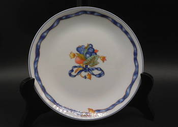 Miseczka porcelanowa Limoges BERNARDAUD France BORGHESE Fruit Flower Blue