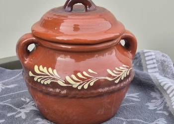gliniane naczynie do zapiekania, gliniany garnek