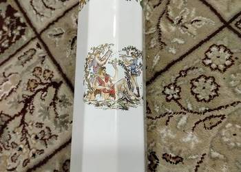 Wysoki wazon grecki DIONYSOS – ośmiokątny, 24K złoto, GORA (25 cm)