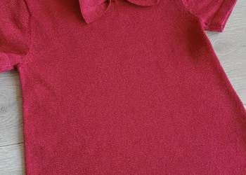 Sukienka dziewczęca czerwona z kokardą 98/104