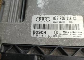 Sterownik silnika Audi A3 EDC16U1 0281011832 z wyłączonym immo