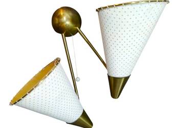 Kinkiet mid-century modern, Włochy, lata 40. XX wieku, vintage