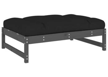Podnóżek ogrodowy szary 120x80 cm lite drewno sosnowe WM-825739