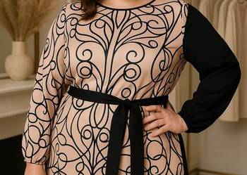 Bluzka Damska tunika asymetria rozm 42 biust 114cm