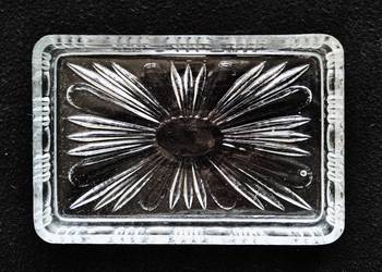 Półmisek kryształowy, szkło tacka podstawka patera PRL