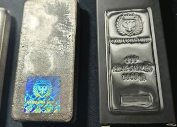 Sztabka srebra 1 kg - Germania Mint Ag 999
