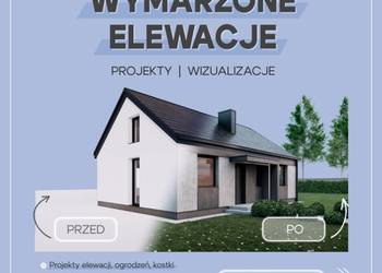 Projekt elewacji, wizualizacja 3D