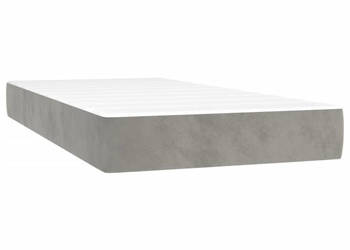 Materac kieszeniowy jasnoszary 90x220x20 cm aksamit WM-4016600