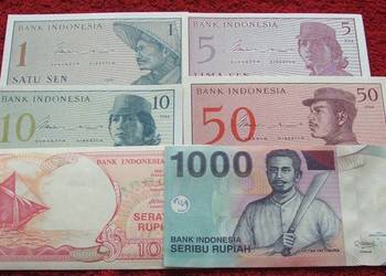 INDONEZJA Kolekcjonerskie Banknoty Zestaw - 6 sztuk UNC