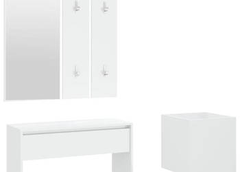 Zestaw mebli do przedpokoju biały materiał drewnopochodny WM-3082053