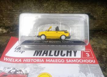 FIAT 126P BOSMAL cabrio hachette 1/43 kultowe maluchy auta PRL NOWY