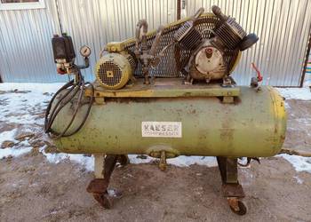 Duży niemiecki Kompresor keaser 2 tłoki 200 litrów siłowy