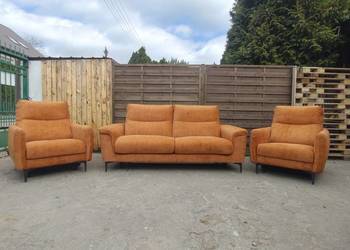 Komplet kanapa sofa + 2 fotele funkcja spania
