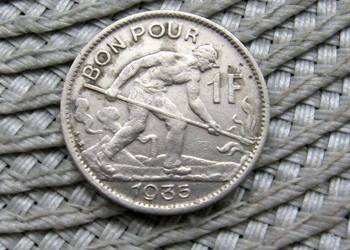Luksemburg 1 Frank 1935r