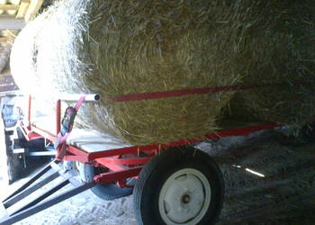 Przyczepa,laweta,na bele na slomę i nie tylko