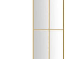 vidaXL Ścianka prysznicowa, przezroczyste szkło ESG, złota(SKU:154947)