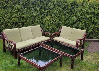 Duży zestaw ogrodowy z bambusa