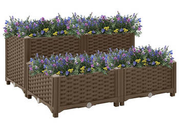 Donica do podniesionej rabaty 80x80x38 cm polipropylen WM-316523