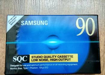 Samsung SQC 90 kaseta do magnetofonu, nowa, oryginalna, low noise