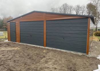 Garaż Blaszany 8x5,8x6,8x7 drewnopodobny PREMIUM