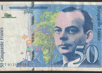 FRANCJA 50 FRANKÓW 1993 - de Saint-Exupery - T