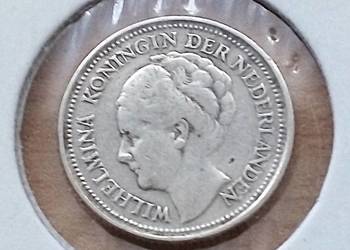 HOLANDIA 10 CENTS-1936 r SREBRO ( 0,640     ) WILHELMINA