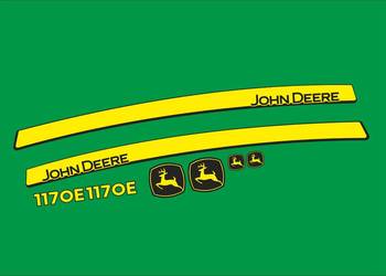 Naklejki John Deere 1170E zamiennik laminowane