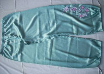 Spodnie do Spania Hafty 38 40 j nowe Satynowe