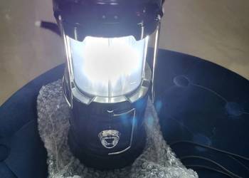 Lampa Latarka LED Kempingowa Solarna USB Powerbank Hak Namiot 9W 2 tryby