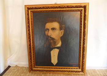 Stary obraz 19 wiek 1876 rok
