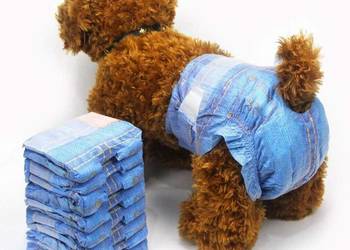 Pet Soft JEDNORAZOWE PIELUCHY DLA SUCZKI M 16-11kg 30-50cm kolor Jeans 7szt