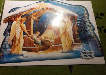 Kartka świąteczna szopka