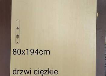 DRZWI 80 90 budowlane gospodarcze metalowe futryna tymczasowe techniczne
