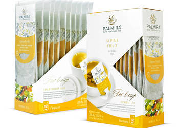 Palmira Alpine Field - luksusowa ziołowa herbata liściasta w saszetkach Palmira Alpine Field - luksusowa ziołowa herbata liściasta w saszetkach