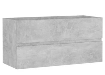 Szafka pod umywalkę szarość betonu 90x385x45 cm WM-804759